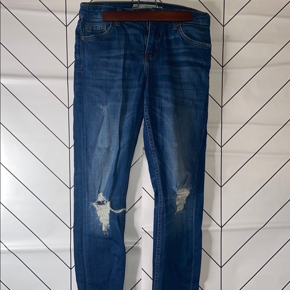 Top shop blue jeans